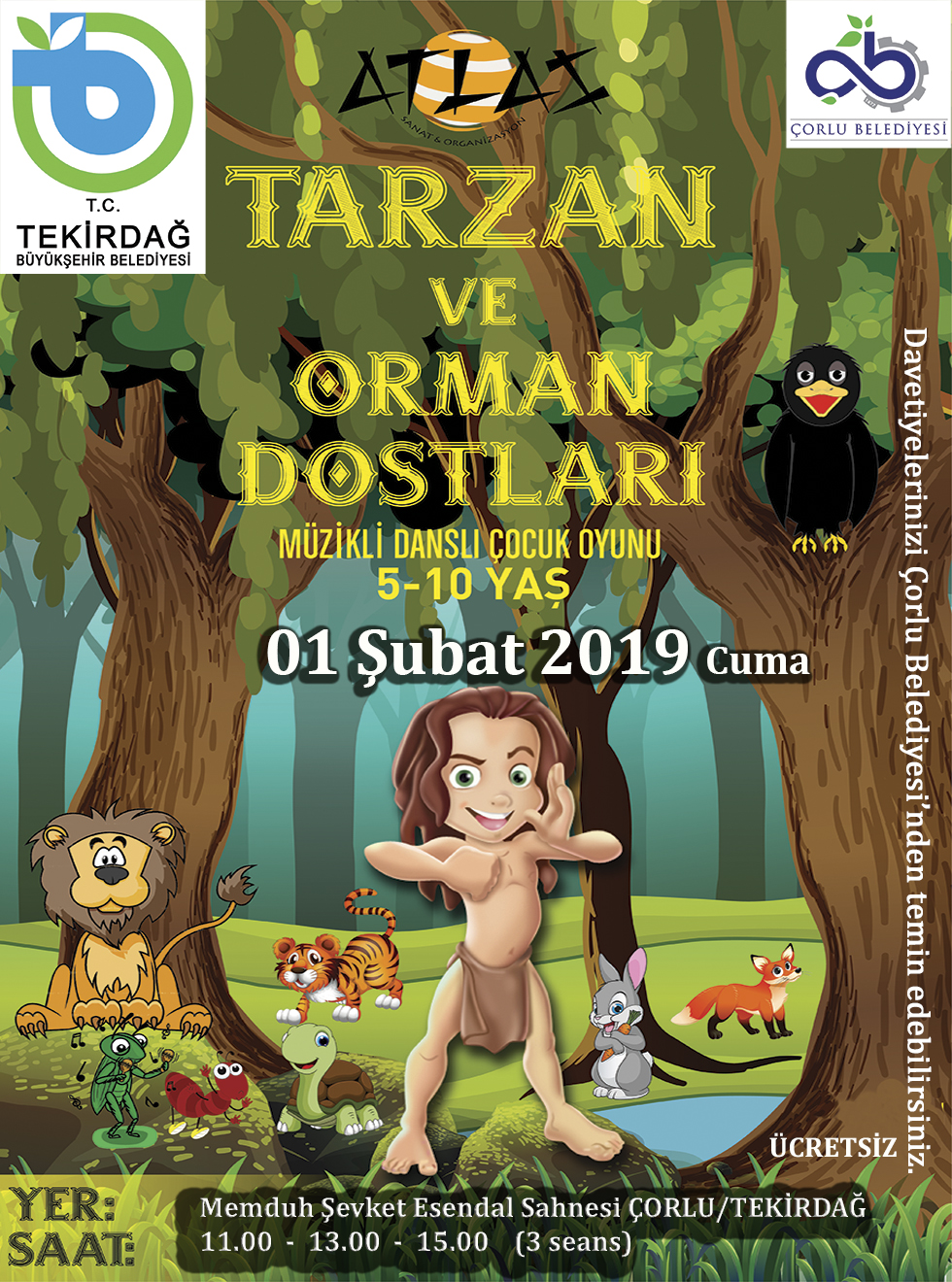 Tarzan ve Orman Dostları Çocuk Oyunu