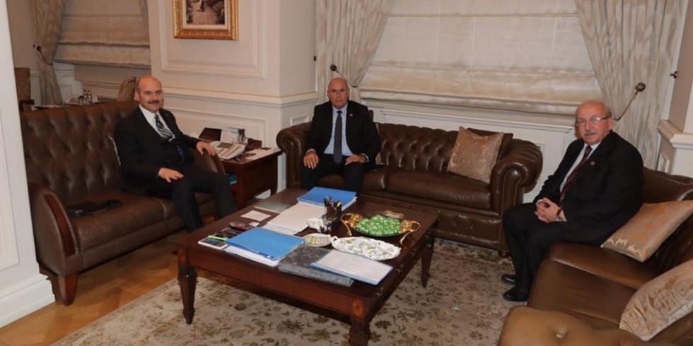 Başkan Albayrak'tan İçişleri Bakanı Süleyman Soylu'ya Ziyaret