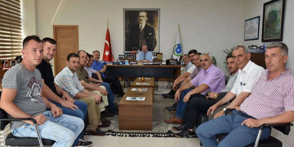 DİSK/GENEL-İŞ Sendikası Trakya Şube Başkanı Salim Şen Başkan Albayrak'ı Ziyaret Etti
