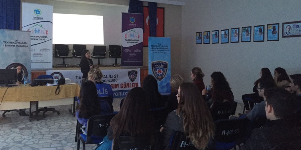 Saray Halk Eğitim Merkezi'nde ÇOGEP kapsamında seminer verildi.