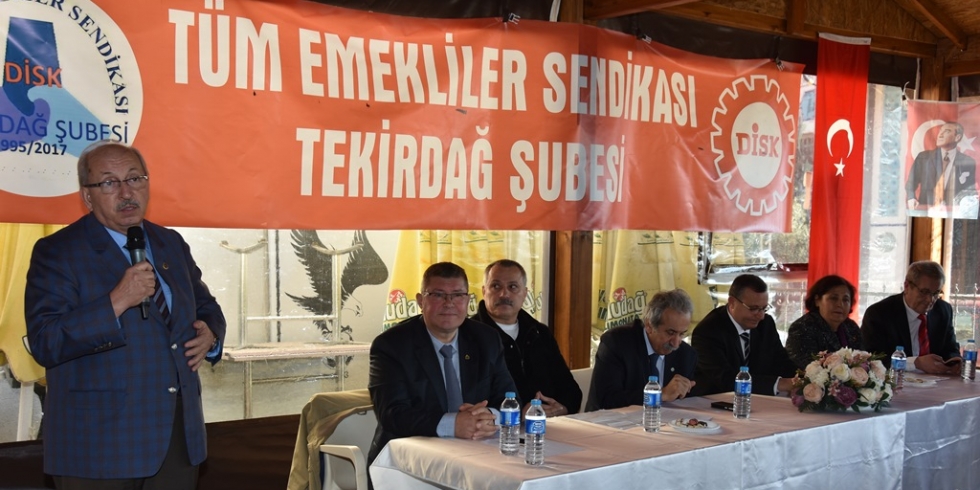 Başkan Albayrak DİSK/Tüm Emekliler Sendikası Tekirdağ Şubesi'nin Açılış Törenine Katıldı