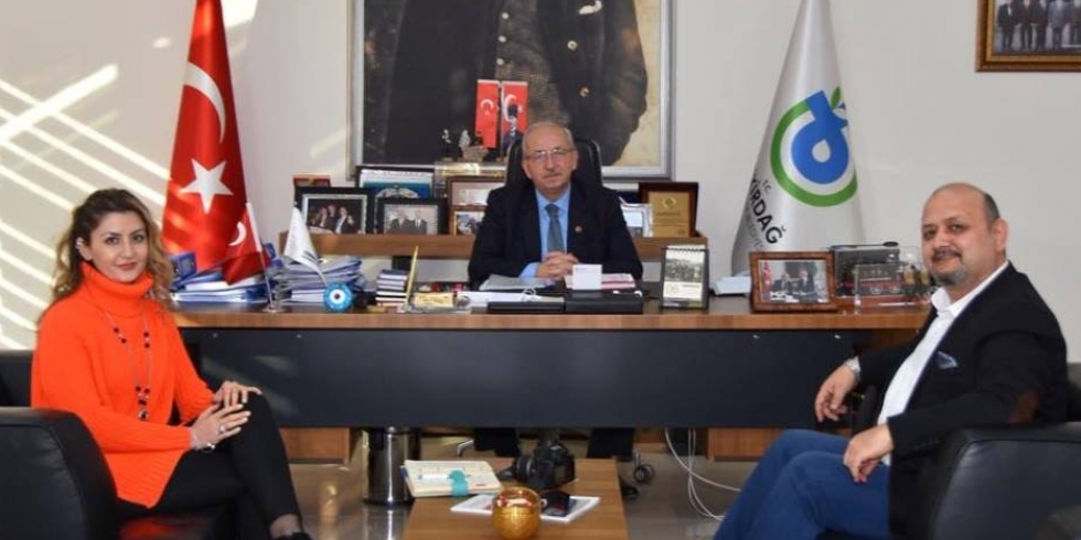 Gazeteci Özkan Dikmen'den Başkan Albayrak'a Ziyaret