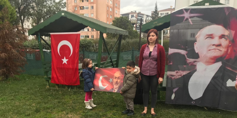 Özel Çerkezköy Gündüz Bakımevinde, 12 Mart İstiklal Marşı'nın kabulü nedeniyle 