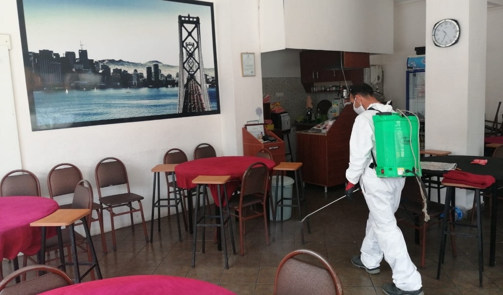 Lokanta, Kafe ve Kıraathaneler Dezenfekte Edildi
