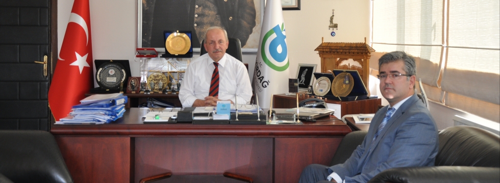 Kamu Hastaneleri Birliği Genel Sekreteri Mustafa Dönmez'den Başkan Albayrak'a Ziyaret
