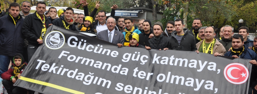 Başkan Albayrak, Tekirdağspor taraftarlarını Büyükçekmece Belediyespor Maçına Uğurladı