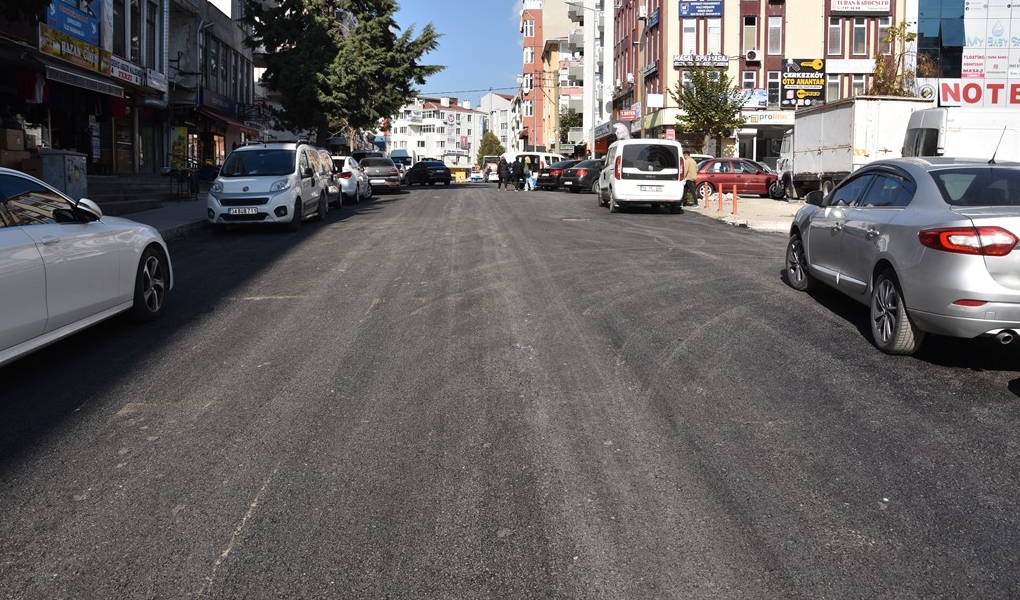 çerkezköy İlçemizde başlattığımız, bsk sıcak asfalt yol yapım çalışmalarımız tamamlandı.