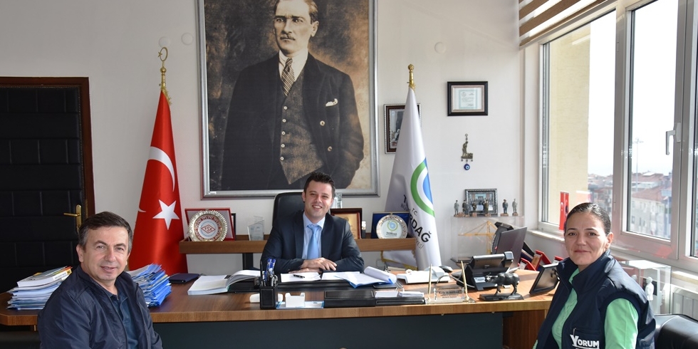 Çorlulu Gazetecilerden Büyükşehir Başkanvekili Ahmet Sarıkurt'a Ziyaret