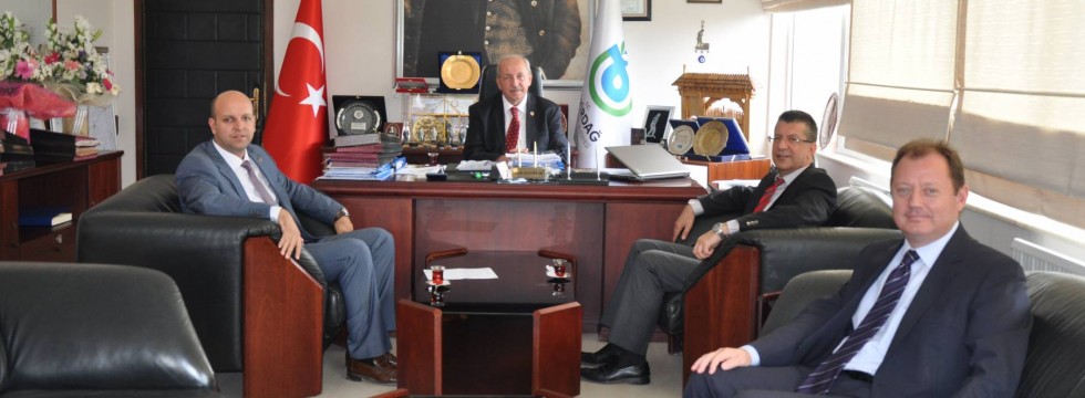 Hayrabolu Kaymakamı Tamer Orhan ve Belediye Başkanı Fehmi Altayoğlu'ndan Başkan Albayrak'a ziyaret