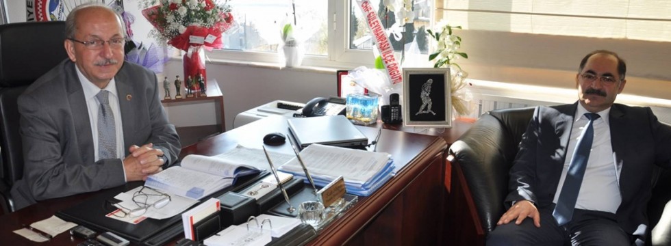 Rektör  Osman Şimşek'ten Başkan Kadir Albayrak'a  Hayırlı Olsun Ziyareti