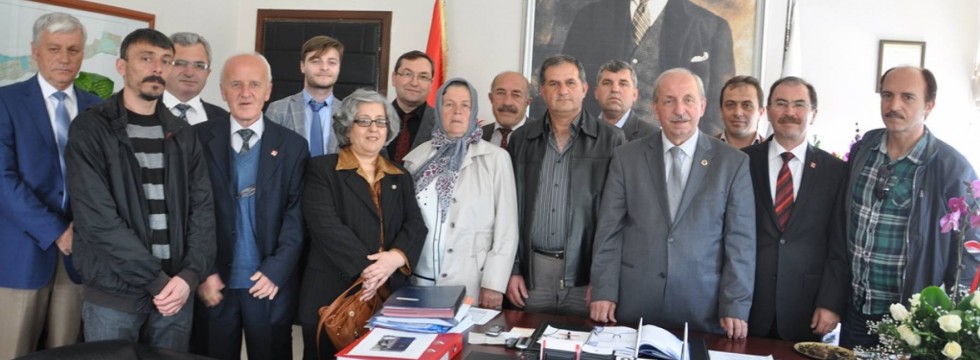 CHP Eski Merkez İlçe Başkanı Ökten ve Arkadaşlarından Belediyeye Ziyaret 