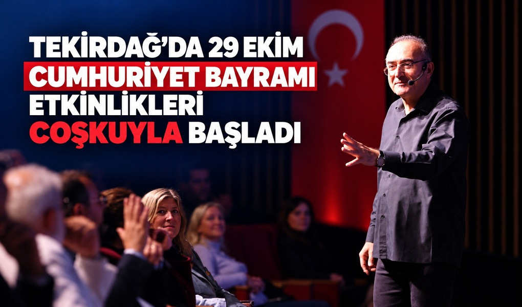 TEKİRDAĞ'DA 29 EKİM CUMHURİYET BAYRAMI ETKİNLİKLERİ COŞKUYLA BAŞLADI